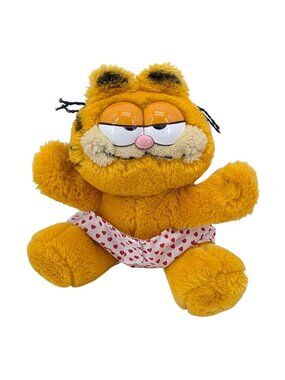 Vintage Dakin Garfield Plush Valentines Day Hot Lover Boxer Shorts 1981 6.5"